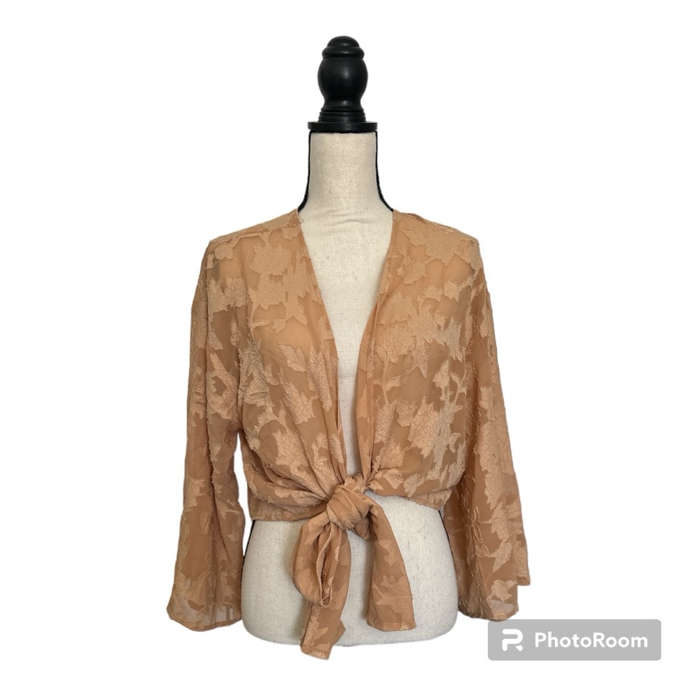 Jopna size M tie up over lay blouse